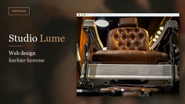 Aperçu du design Barbier homme