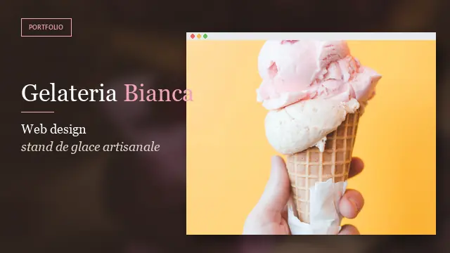 Aperçu du design Stand de glace artisanale