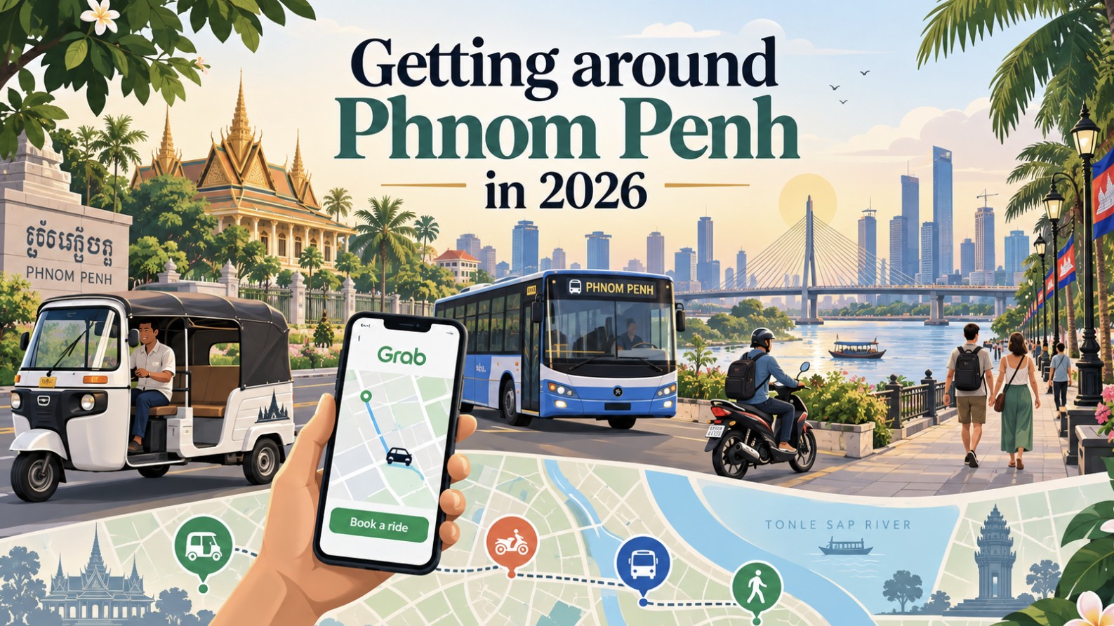 Se déplacer à Phnom Penh en 2026