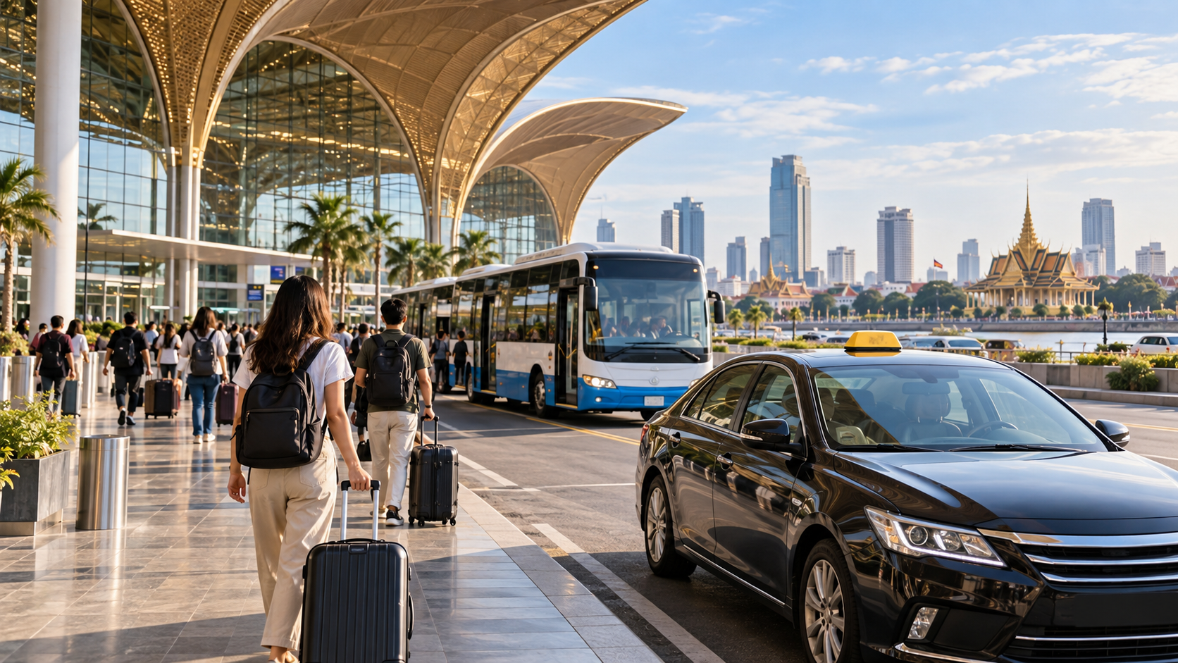 Techo International Airport to Phnom Penh: Bus, Taxi, Grab and Prices (2026)