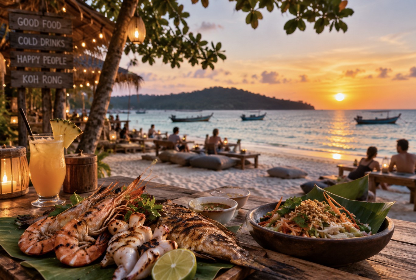 Where to eat on Koh Rong: island kitchens and beach barbecues