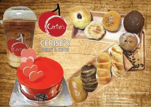 Cerise's Bakery & Coffee, Italian, French, Chinese, Japanese, Asian, Taiwanese in Phnom Penh