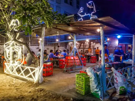 Crab Restaurant, Seafood, Barbecue, Asian, Cambodian